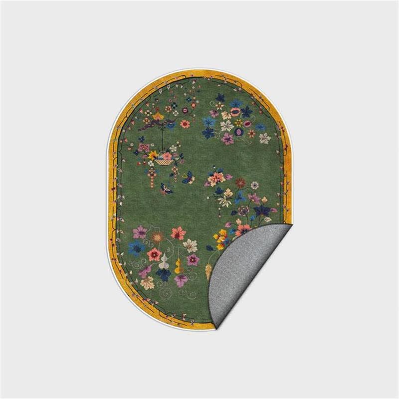 Dywan kwiatowy chinoiserie do prania