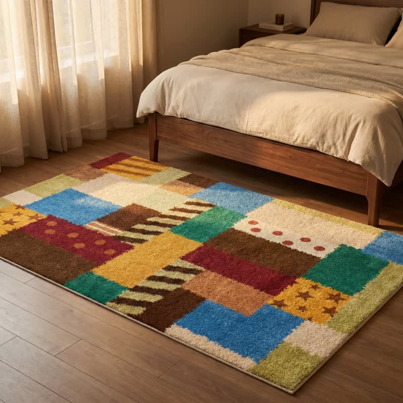 Dywan patchwork retro do prania