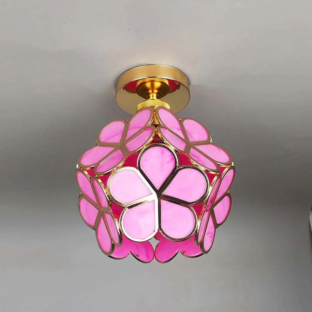Glass ceiling lamp