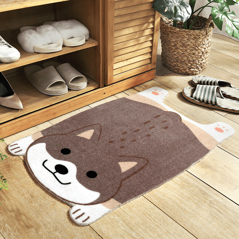 Tapis antidérapant avec des animaux
