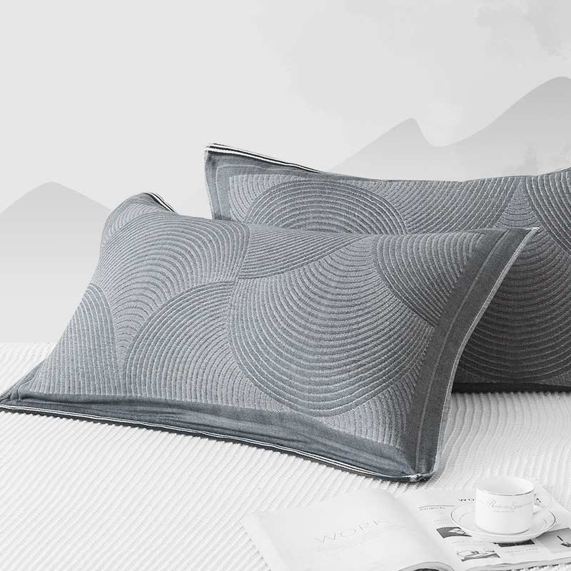 Serviettes pour oreiller en tissu peigné, 2 pièces.