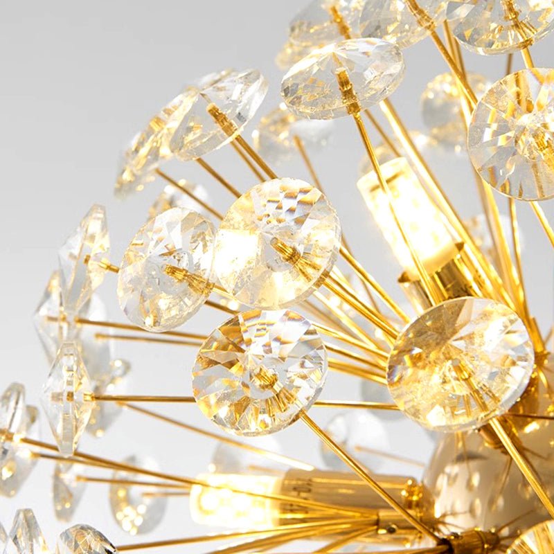 Lustre en cristal LED avec télécommande