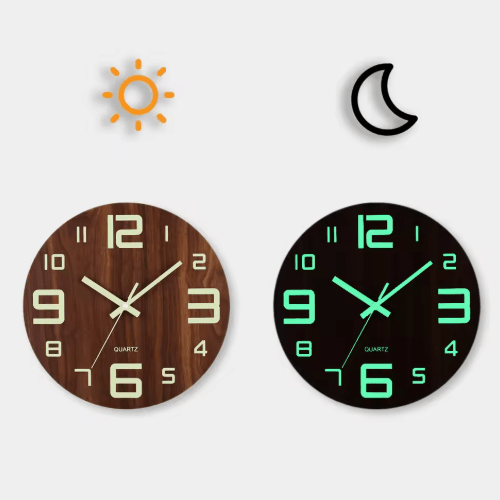 Backlit LED wall clock