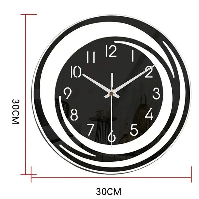 Horloge murale minimaliste en acrylique