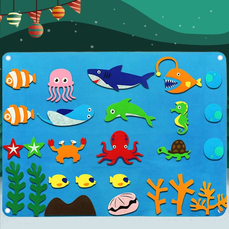 Felt educational board for children