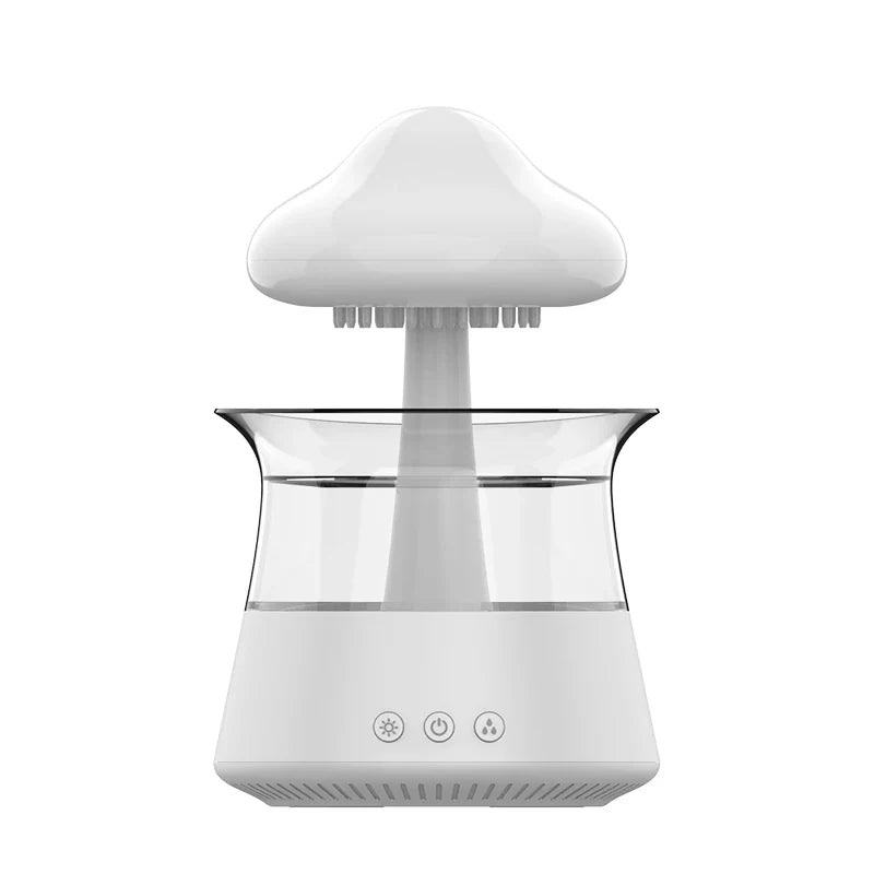 Cloud humidifier with LED diffuser