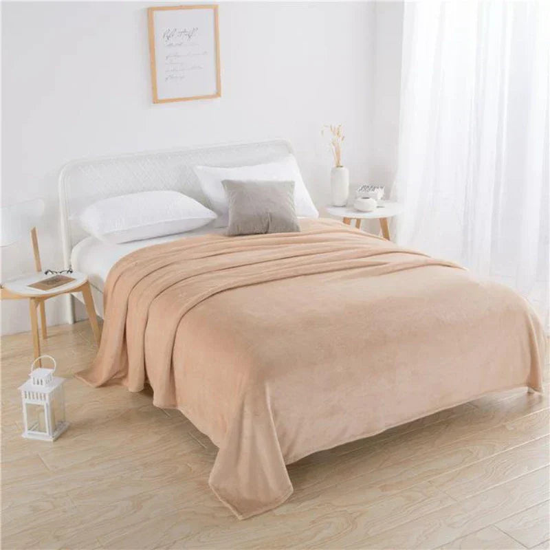 Velvet-textured blanket
