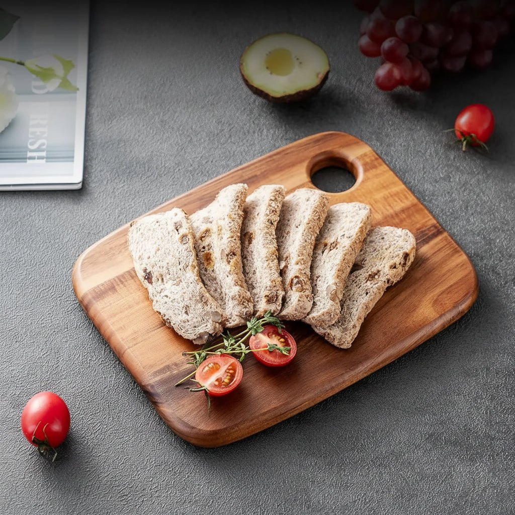 Cutting board with a hole