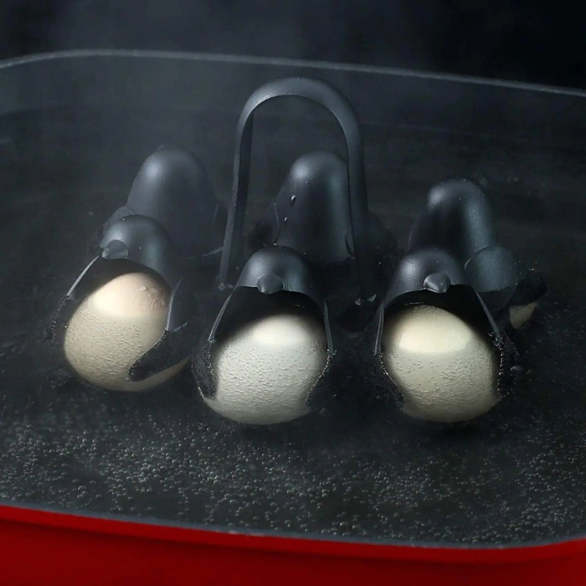 Penguin-shaped egg holder