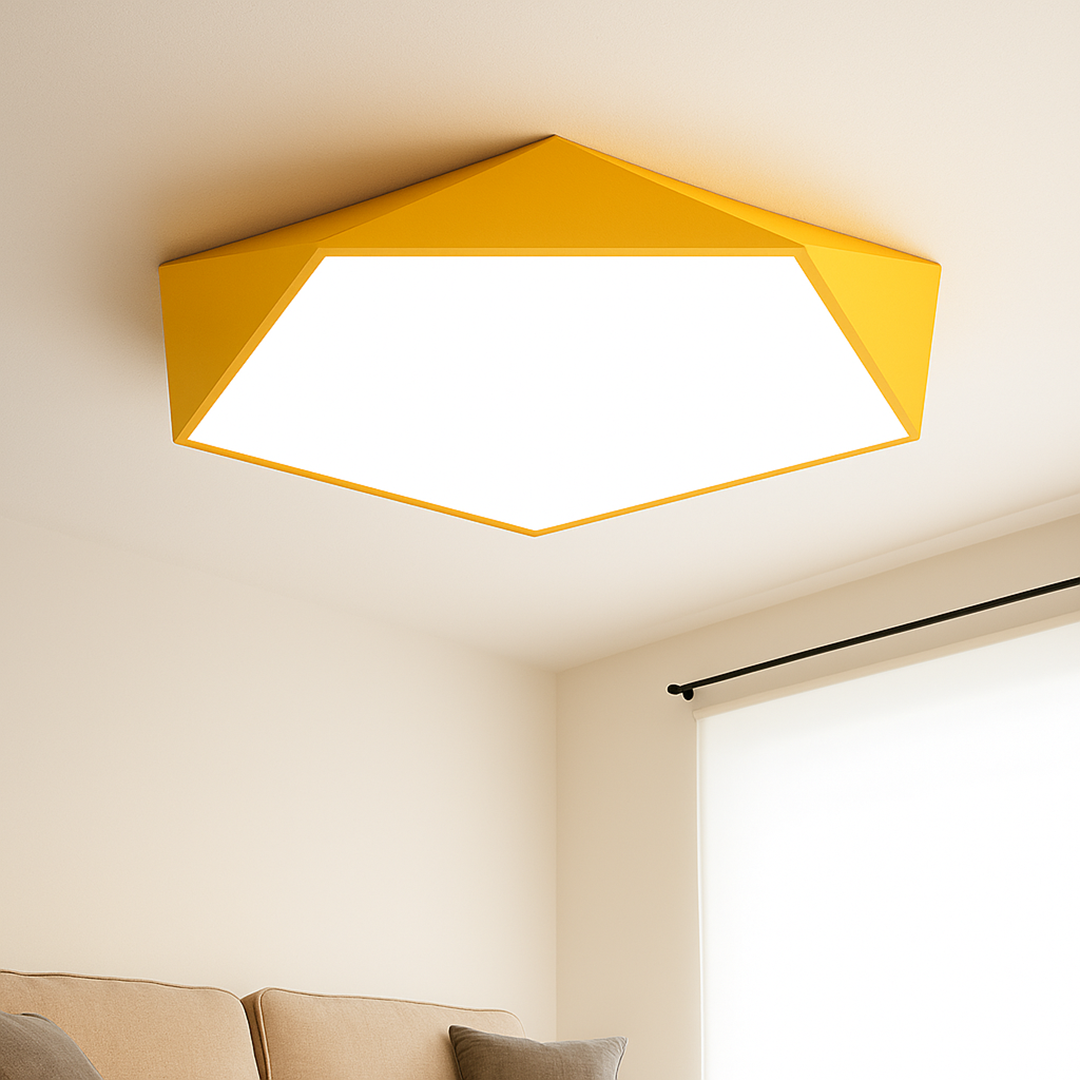 Lampa sufitowa LED geometryczna