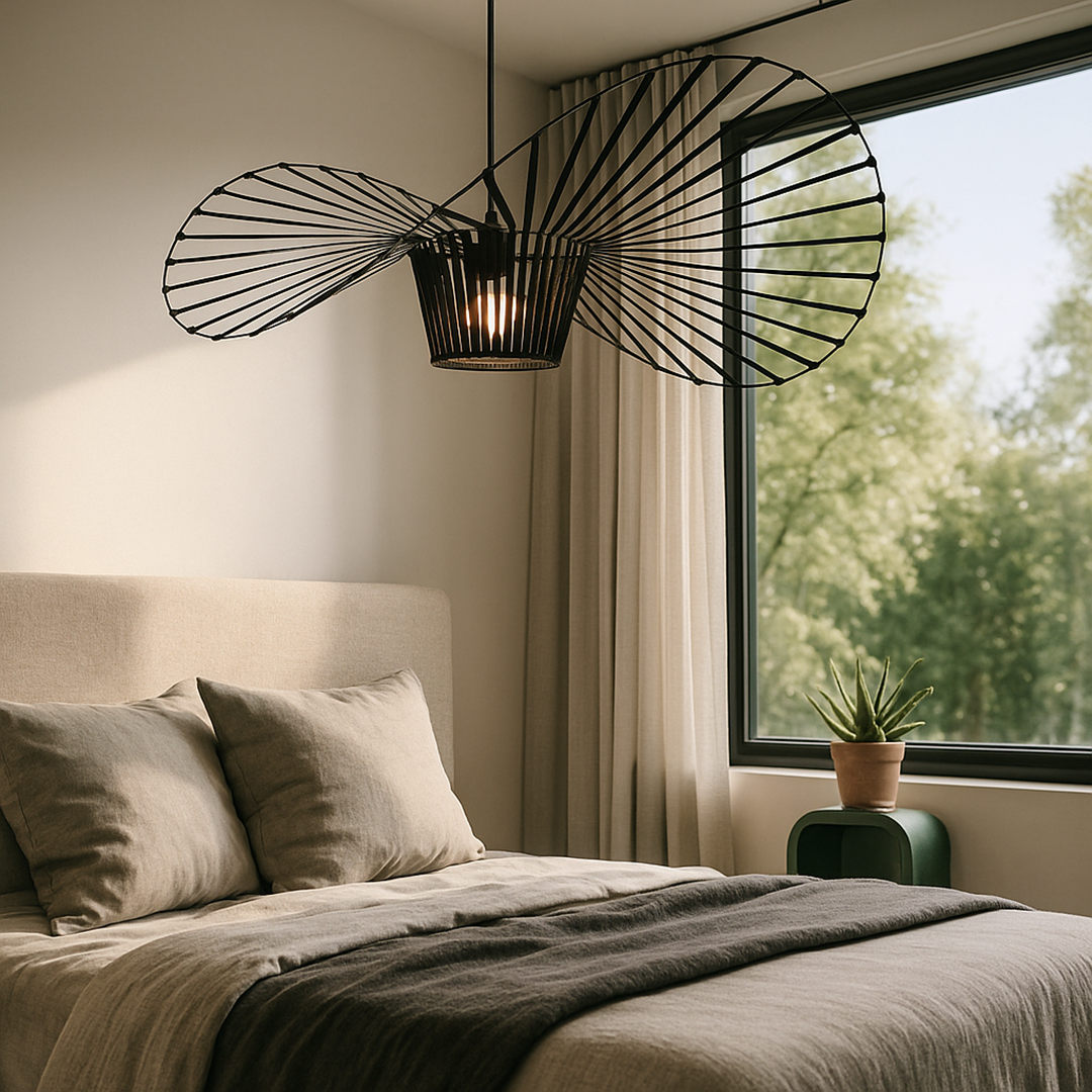 Lampe suspendue en fil métallique