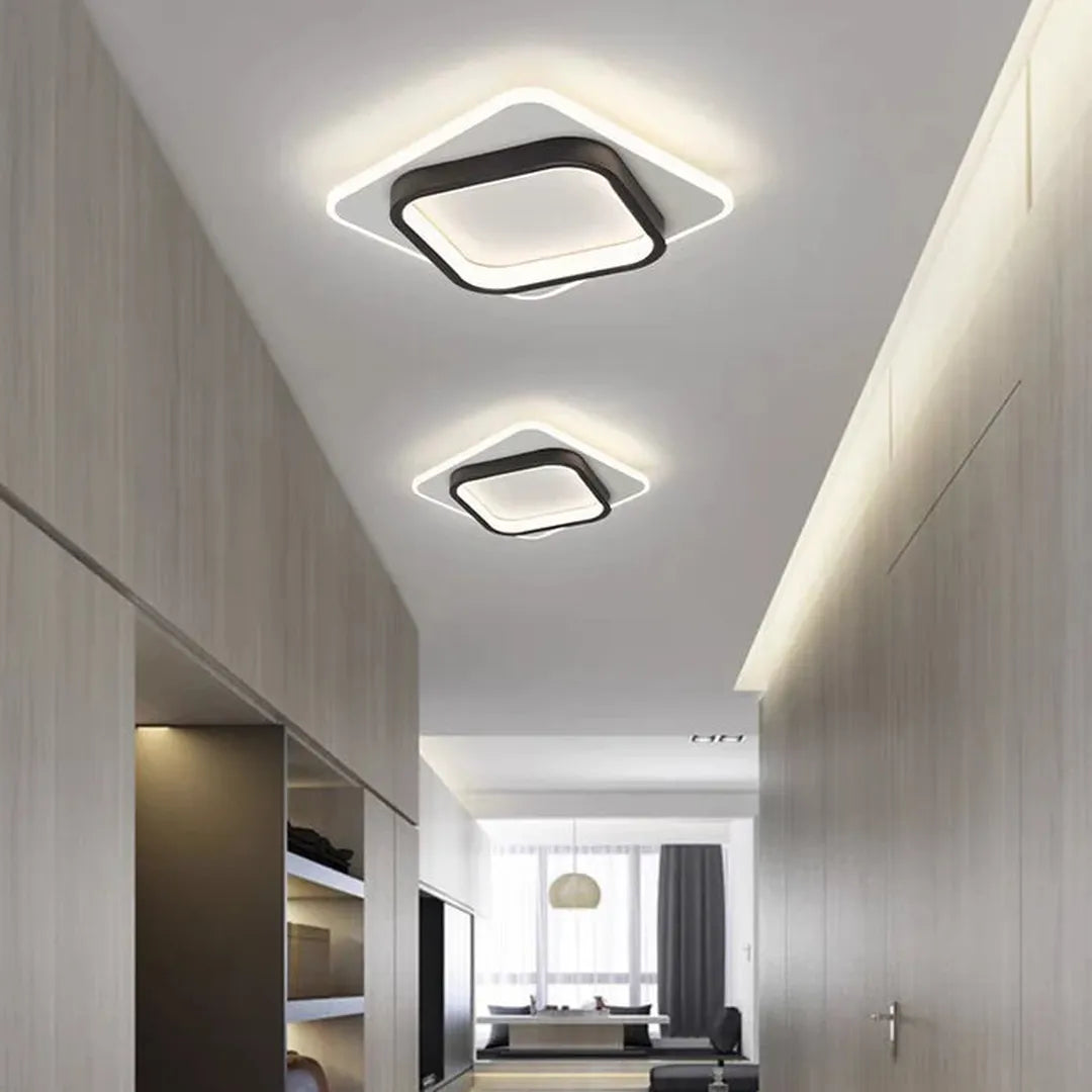 Square LED ceiling light