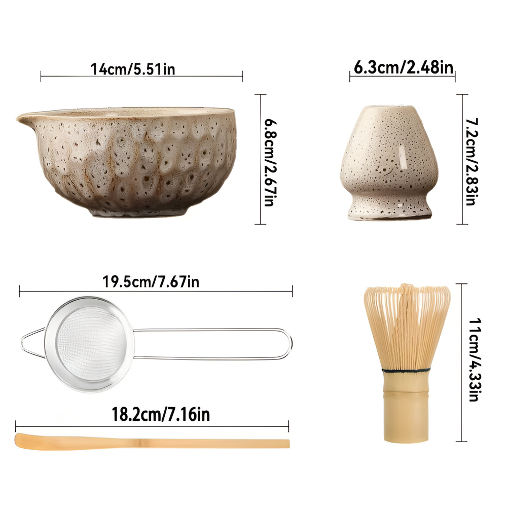 Ceramic matcha set