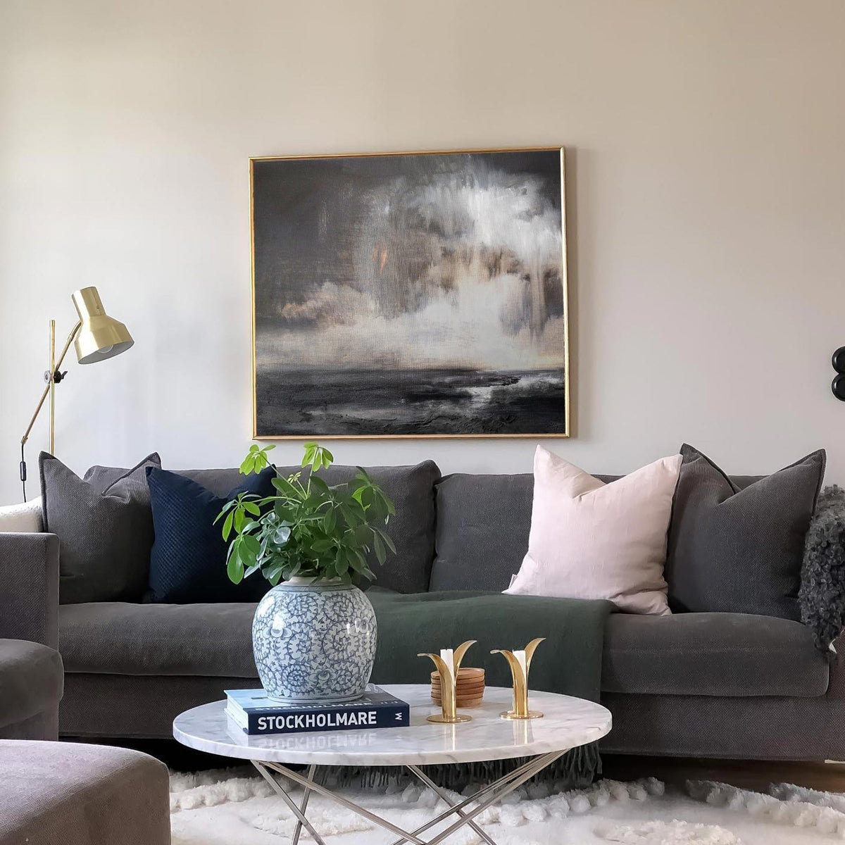 Abstract seascape painting