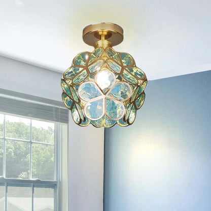 Glass ceiling lamp