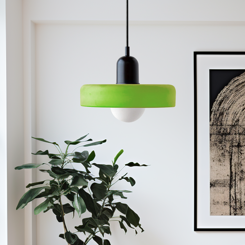 Lampa wisząca kolorowe szkło