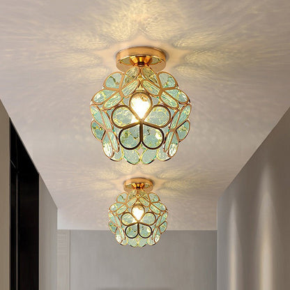 Glass ceiling lamp