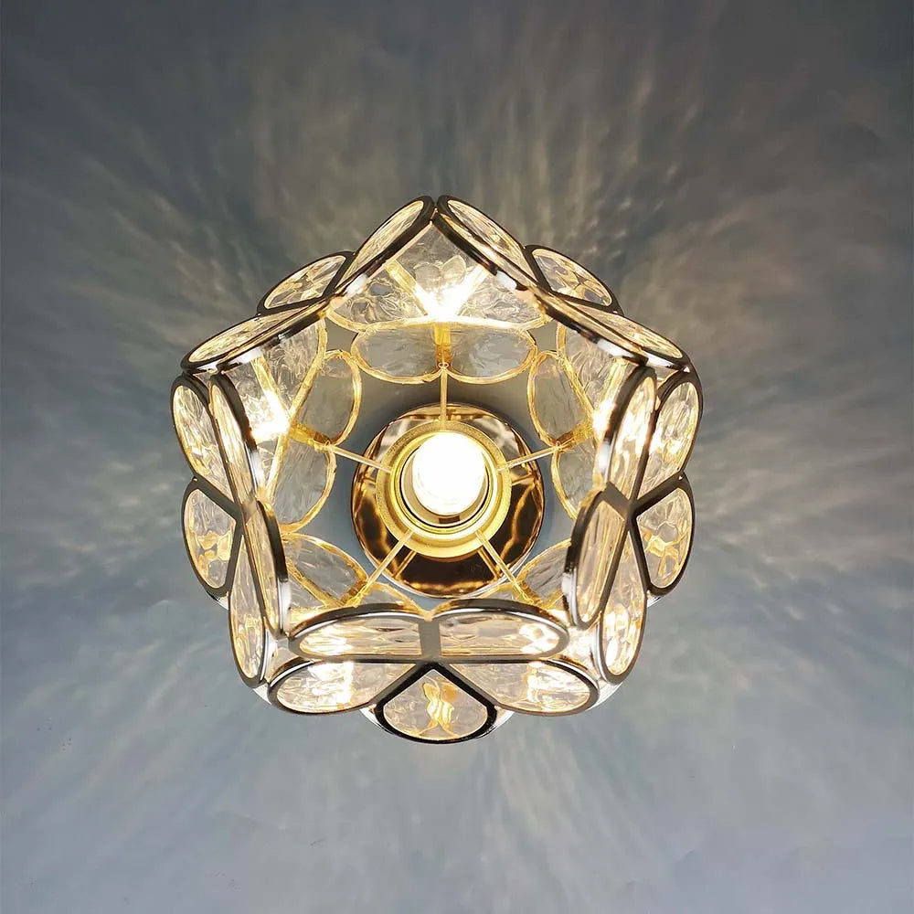 Glass ceiling lamp