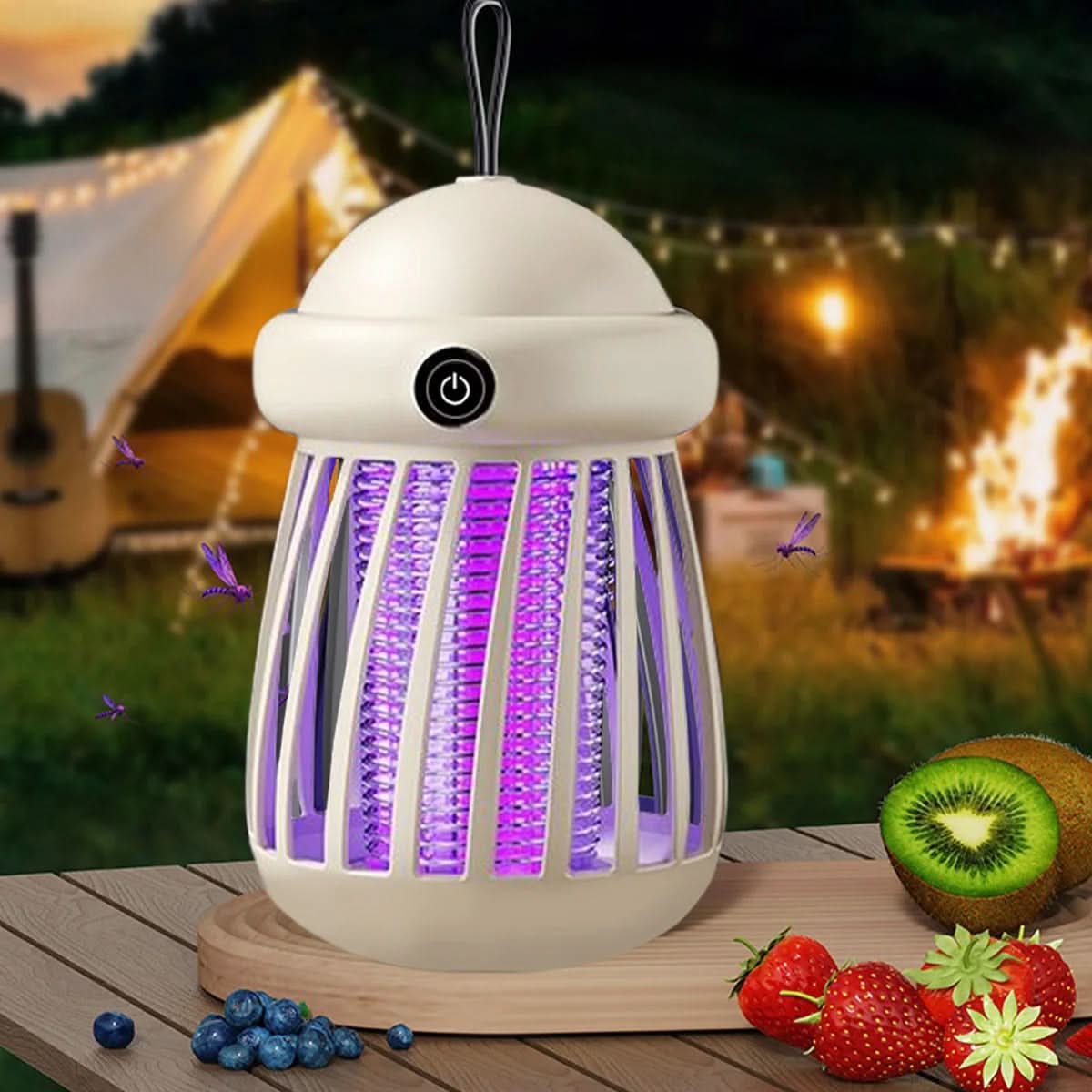 Lampe UV anti-moustiques avec grille électrique