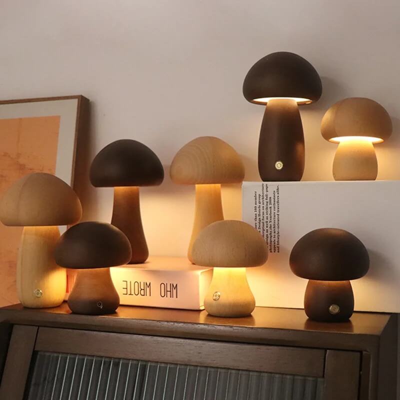 Mushroom-shaped table lamp