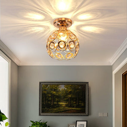 Plafonnier avec des globes en verre