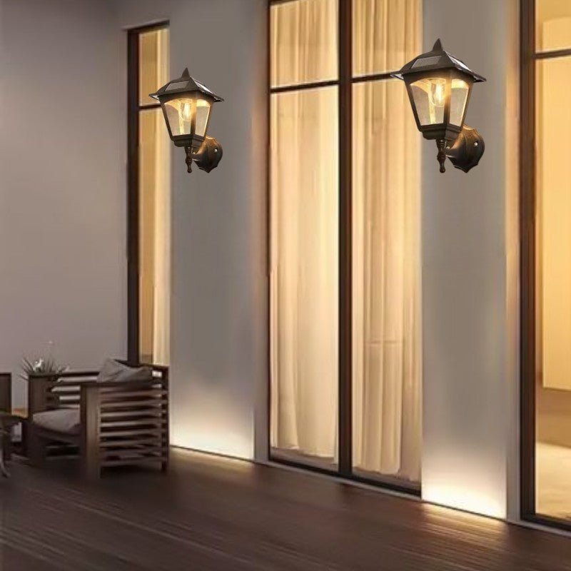 Wireless LED solar wall light