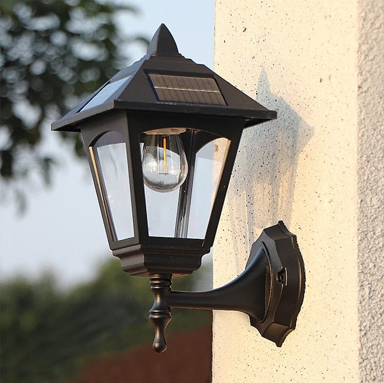 Wireless LED solar wall light