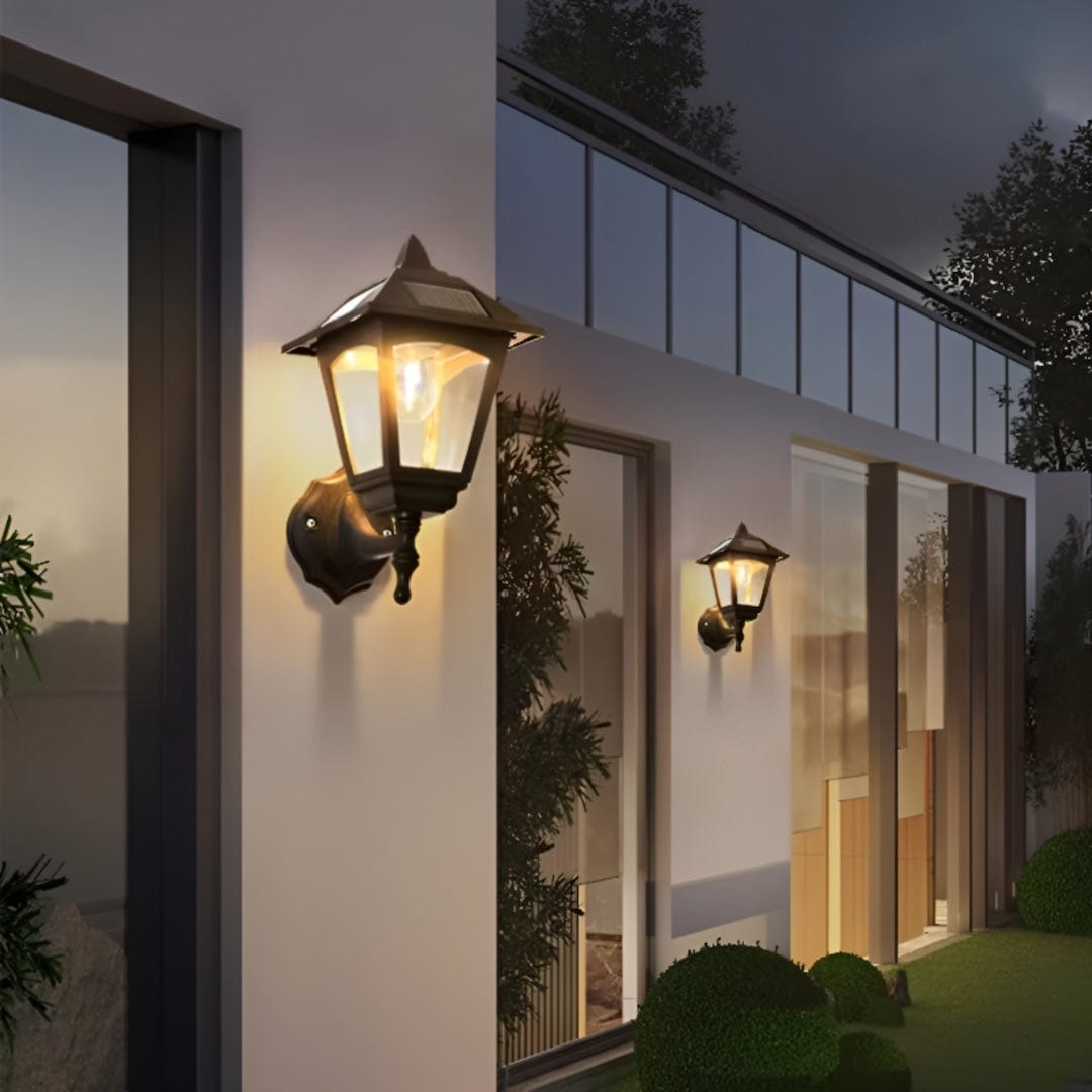 Wireless LED solar wall light