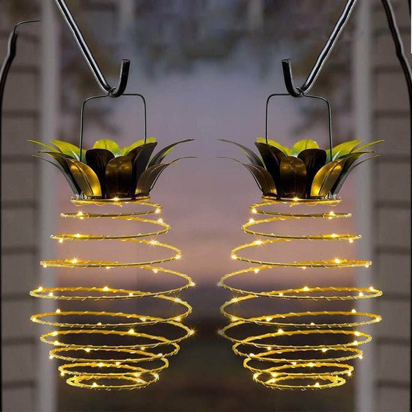 Solární zahradní lampa ve tvaru ananasu