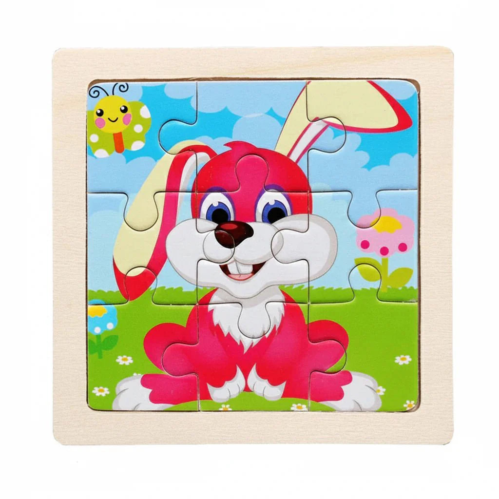 Puzzle Montessori zwierzęta i pojazdy