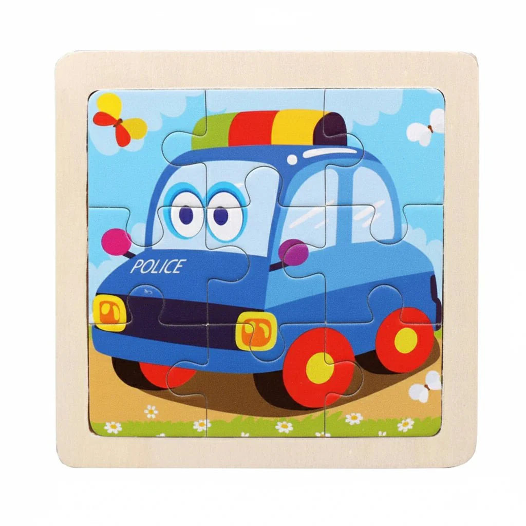 Puzzle Montessori zwierzęta i pojazdy
