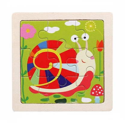 Puzzle Montessori zwierzęta i pojazdy