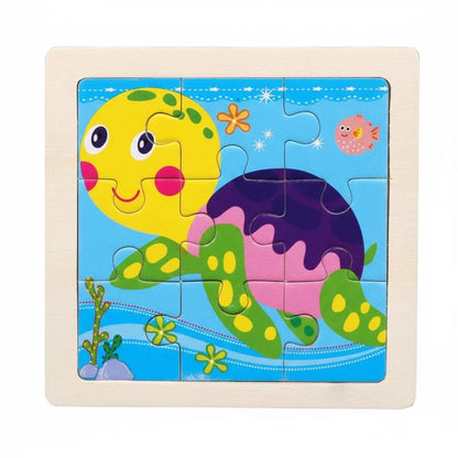 Puzzle Montessori zwierzęta i pojazdy