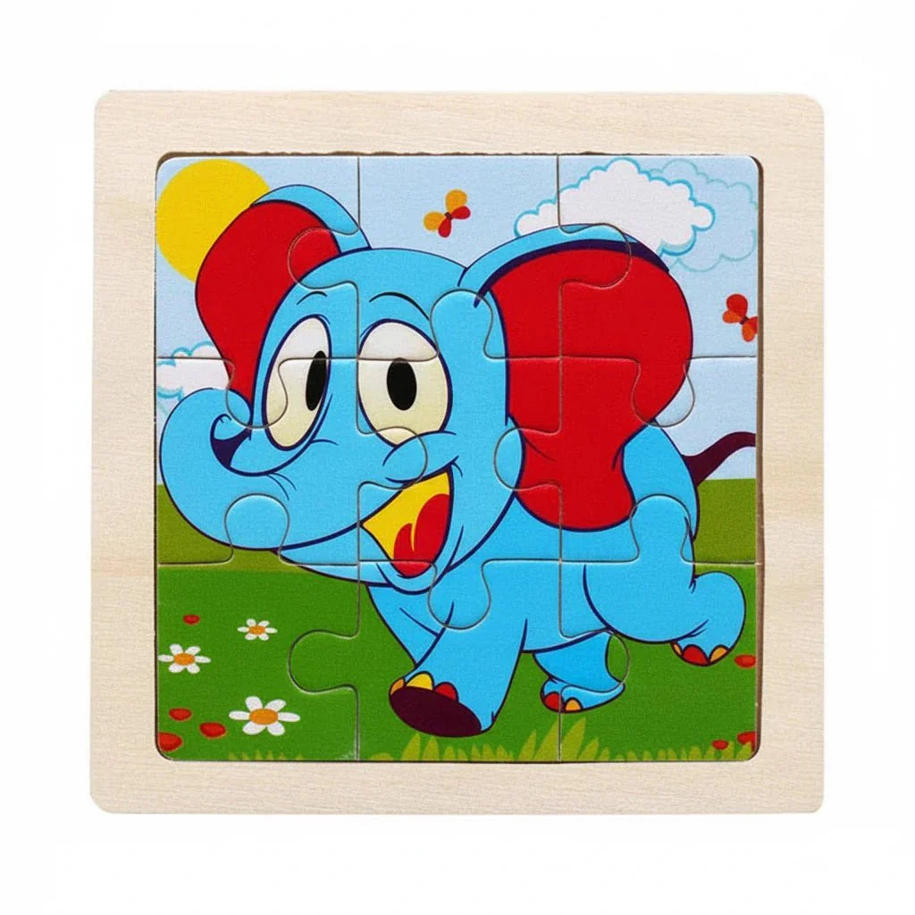 Puzzle Montessori zwierzęta i pojazdy
