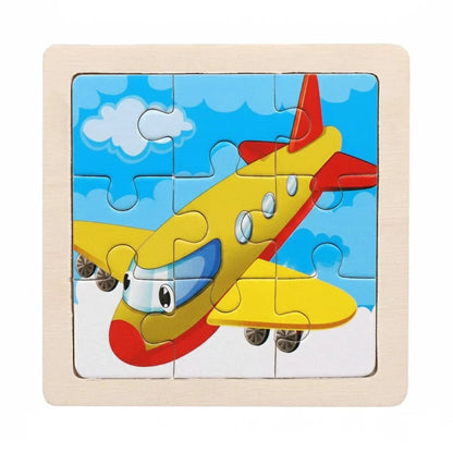Puzzle Montessori zwierzęta i pojazdy