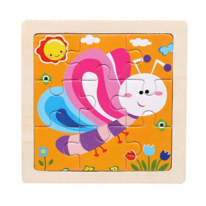 Puzzle Montessori zwierzęta i pojazdy