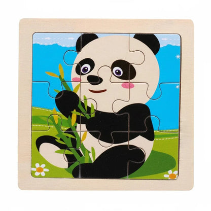 Puzzle Montessori zwierzęta i pojazdy