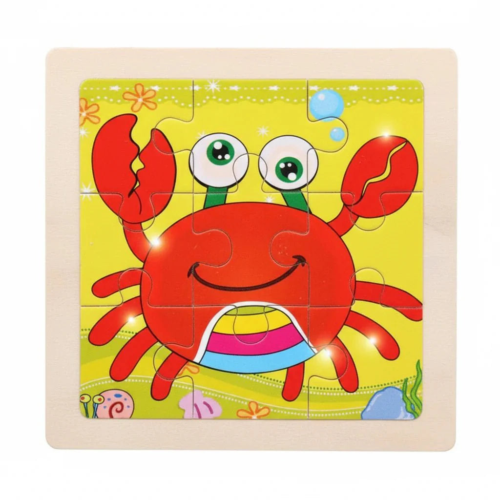 Puzzle Montessori zwierzęta i pojazdy