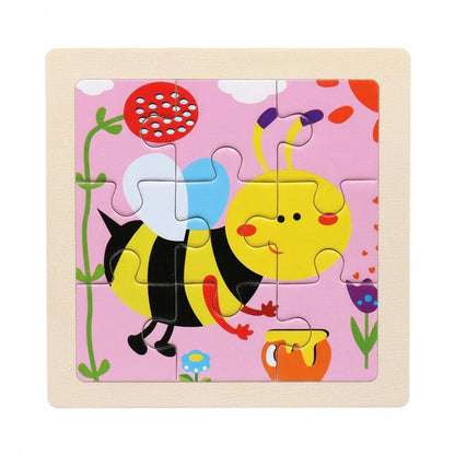 Puzzle Montessori zwierzęta i pojazdy