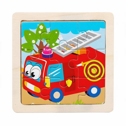 Puzzle Montessori zwierzęta i pojazdy