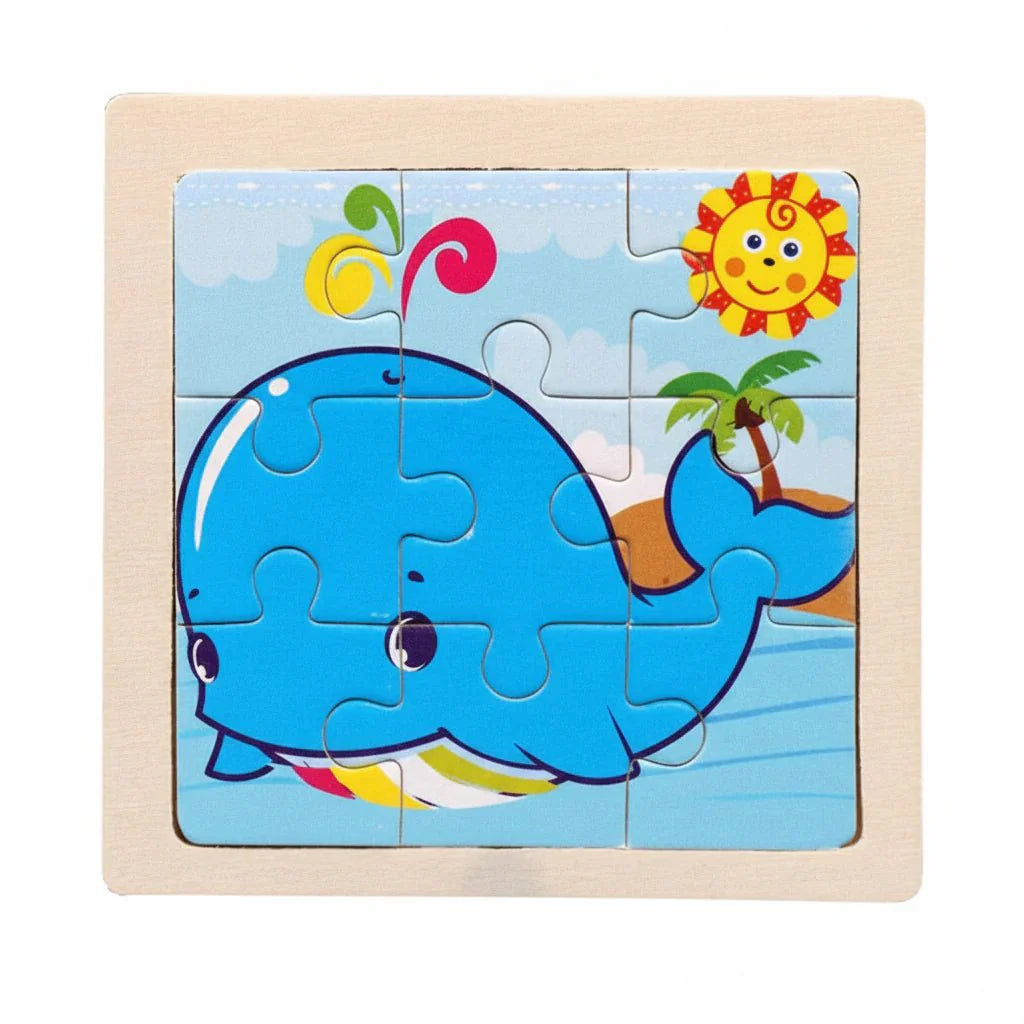 Puzzle Montessori zwierzęta i pojazdy