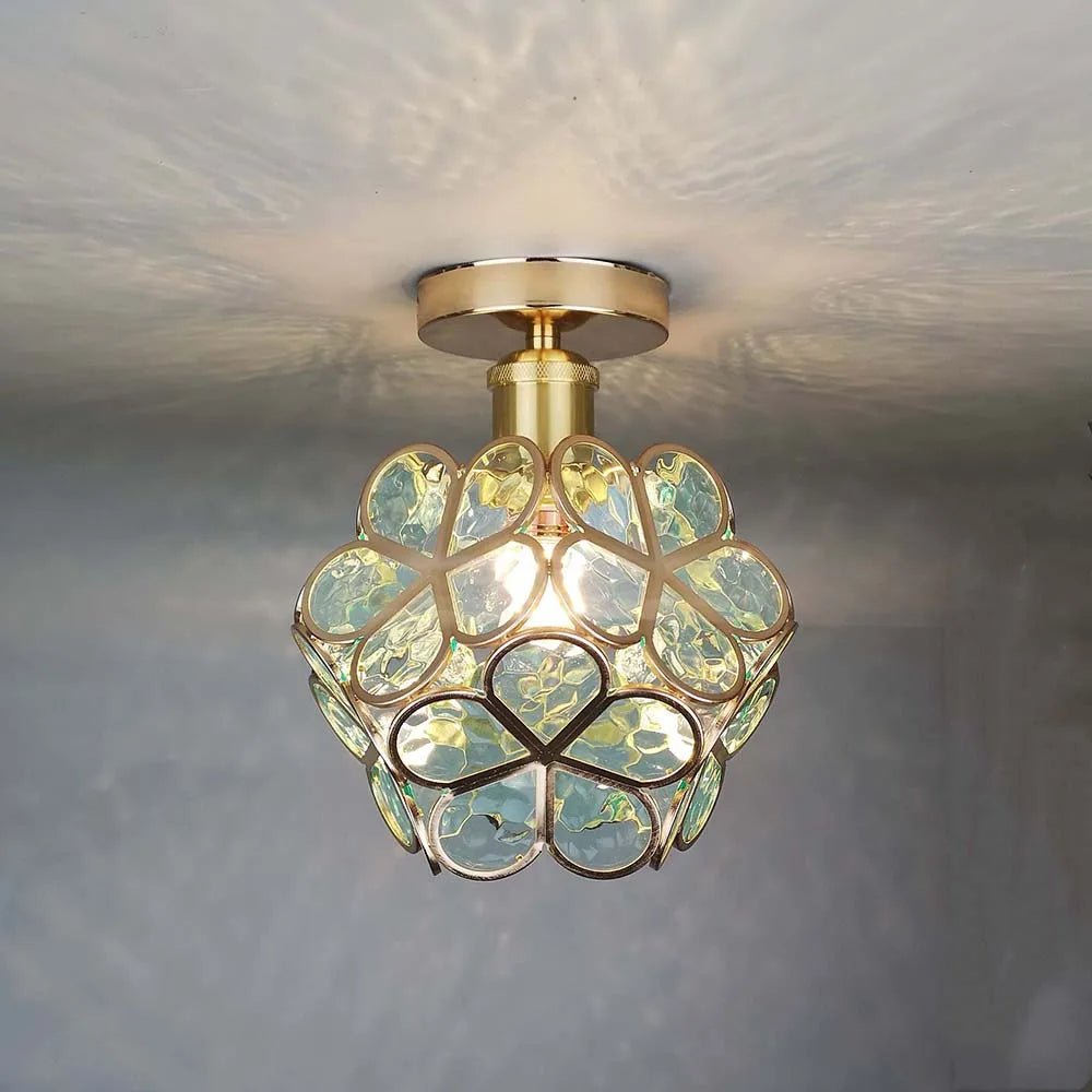 Glass ceiling lamp