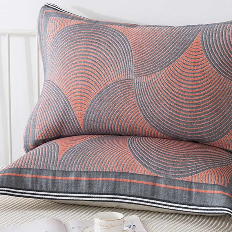 Serviettes pour oreiller en tissu peigné, 2 pièces.
