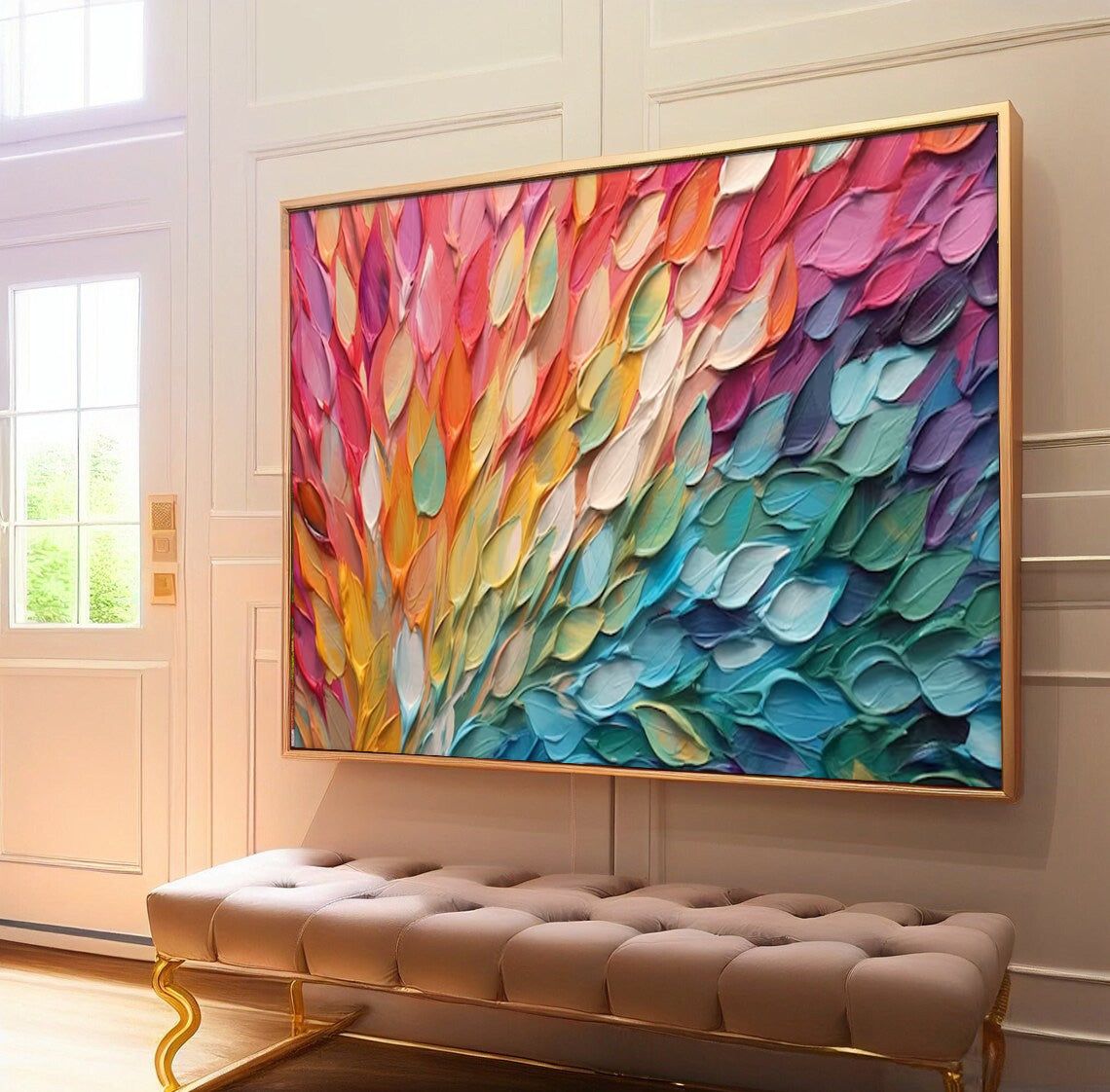Tableau abstrait sur toile