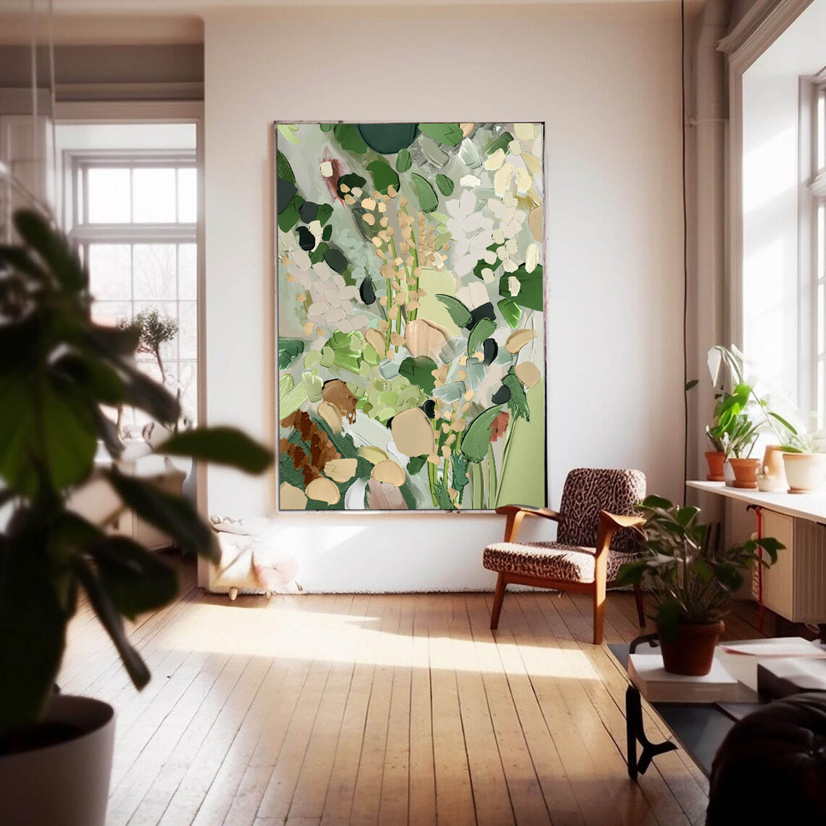Tableau sur toile bouquet de fleurs