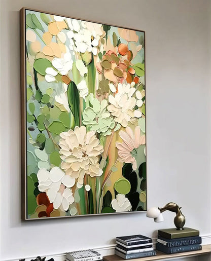 Tableau floral sur toile