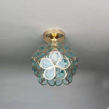 Glass ceiling lamp