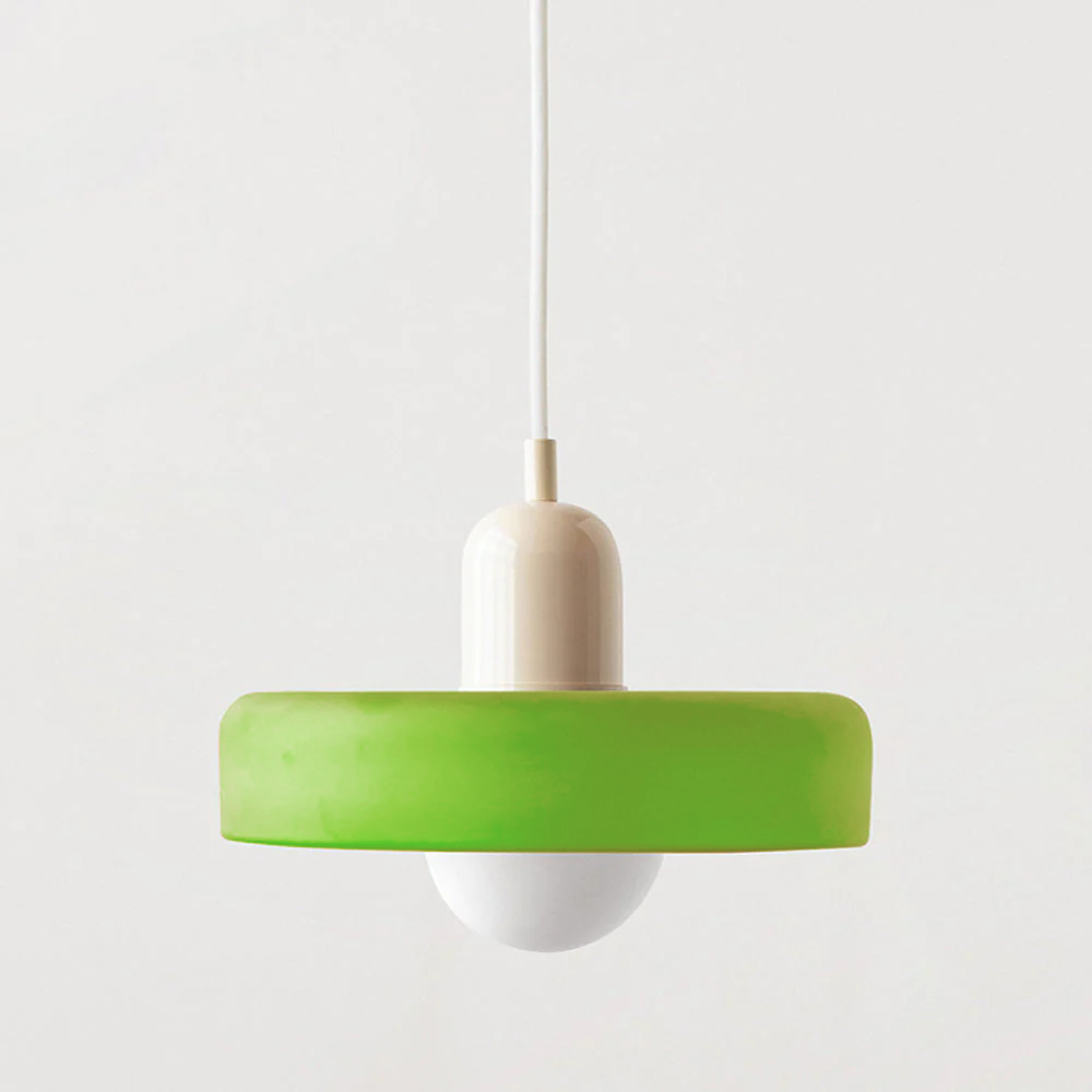Lampa wisząca kolorowe szkło