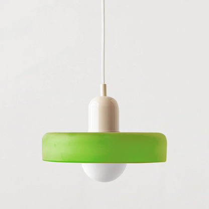 Lampa wisząca kolorowe szkło
