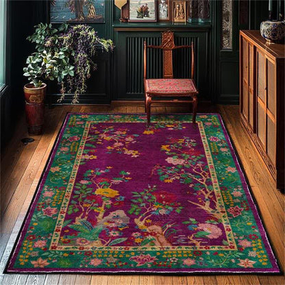 Tapis floral vintage
